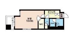 LASANTE恵比寿(1K/9階)の間取り写真