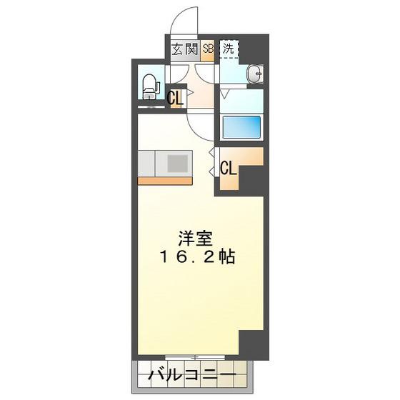PREMIUM HILLS PLACE(1K/6階)の間取り写真