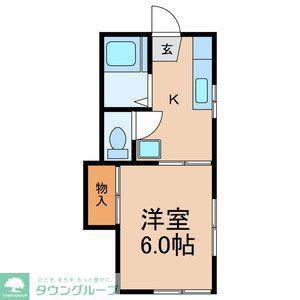 アビタシオン遠藤(1K/2階)の間取り写真