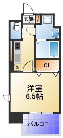 RITZ COURT(1K/2階)の間取り写真