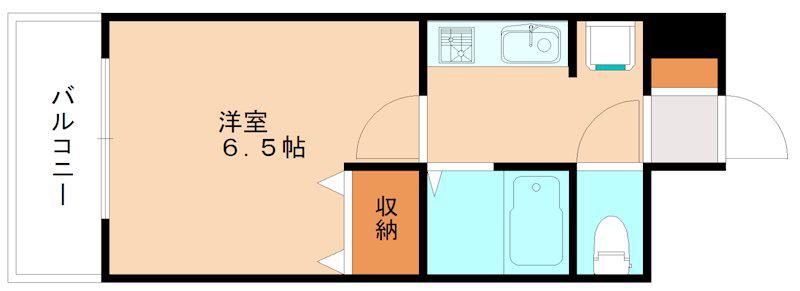 ギャラン工大駅前(1K/7階)の間取り写真