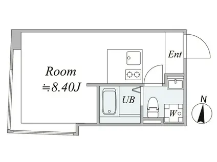 TRIAS532(1DK/2階)の間取り写真