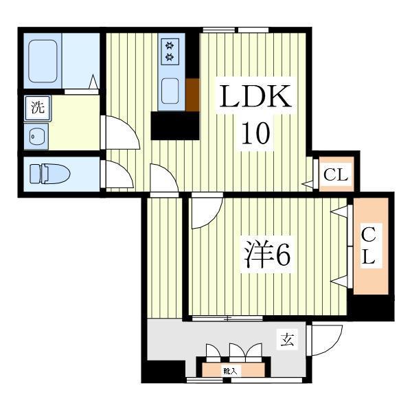 プリメロ ボニータ(1LDK/1階)の間取り写真