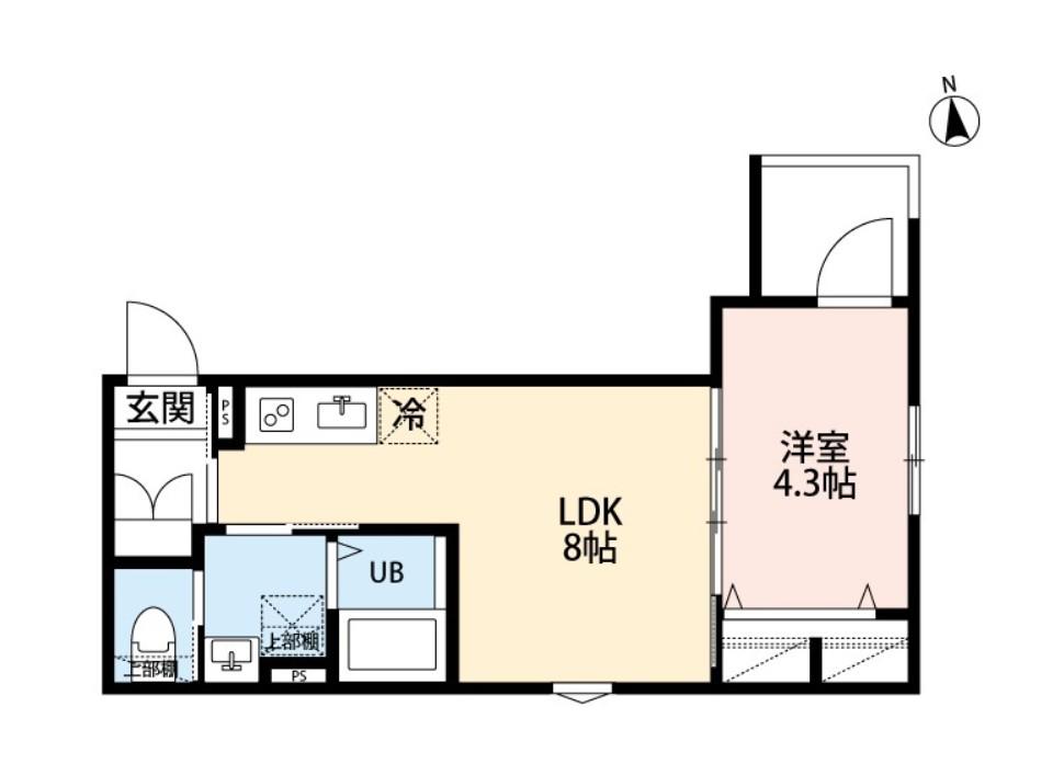 スマートメゾン八広(1LDK/3階)の間取り写真