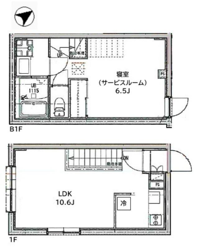 CREAL西荻窪II(ワンルーム/B1階)の間取り写真