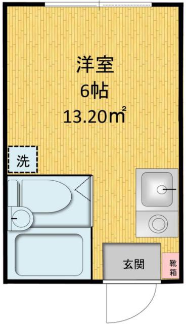 アーバハイツ上北沢(ワンルーム/1階)の間取り写真