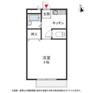 ハイツアドラブール(1K/2階)の間取り写真