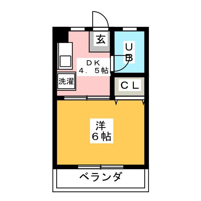 第5光ハイツ(1K/3階)の間取り写真
