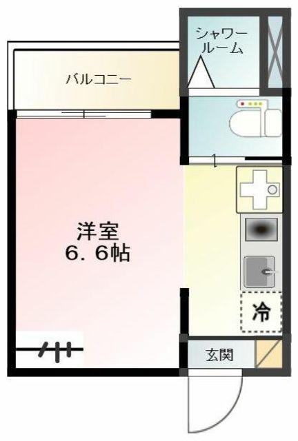 GLANZ東日暮里303(ワンルーム/3階)の間取り写真