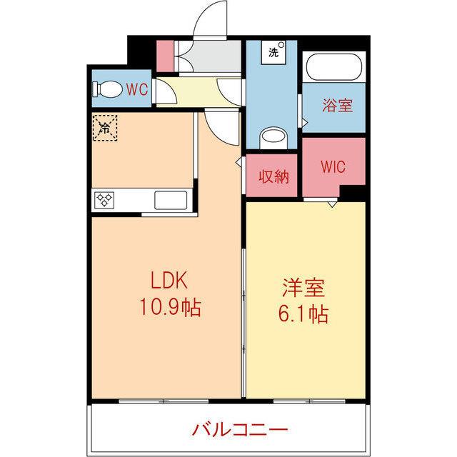 アヴニール並木(1LDK/1階)の間取り写真