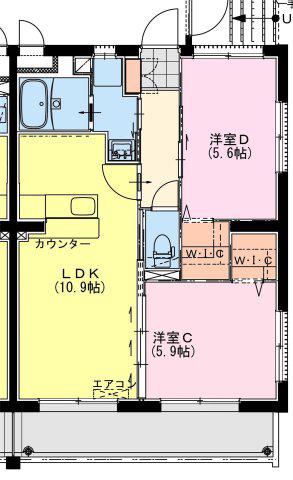 PISSENLIT II(2LDK/1階)の間取り写真