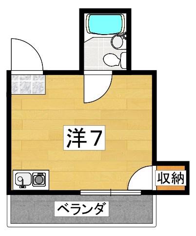 メゾン・エトワール(ワンルーム/4階)の間取り写真