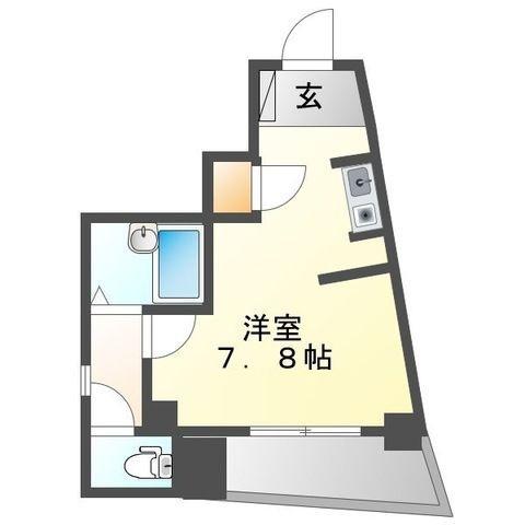 セリーヌ池尻大橋(ワンルーム/7階)の間取り写真