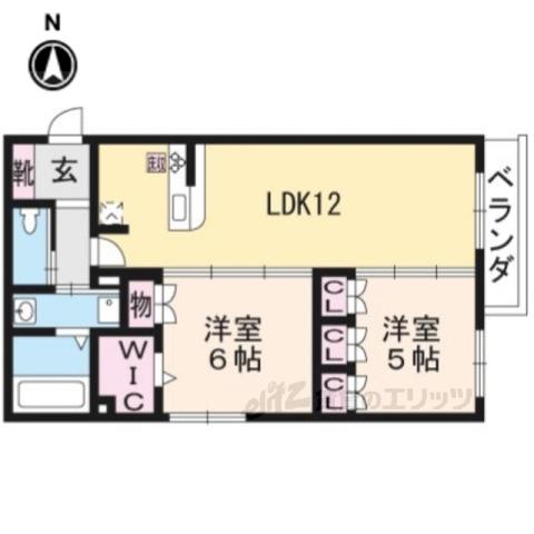ヘーベルメゾン本丸(2LDK/1階)の間取り写真