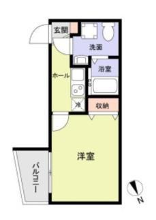 レイズ志木(1K/3階)の間取り写真
