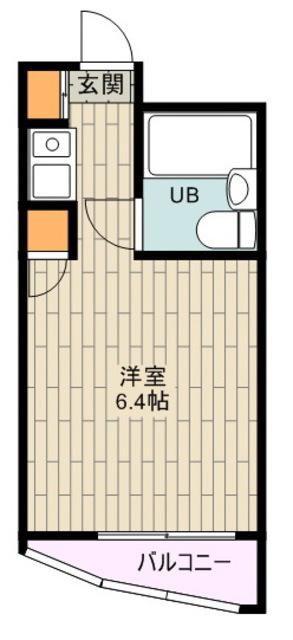 トレンタハウス八王子(ワンルーム/3階)の間取り写真