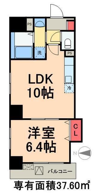 ヴィレ南千住(1LDK/3階)の間取り写真