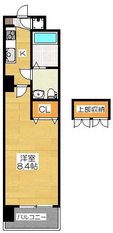 NO70 HARBOR サウス TOWER(1K/7階)の間取り写真