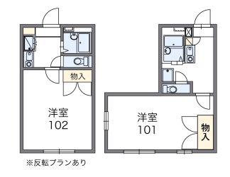 レオパレス城南(1K/2階)の間取り写真
