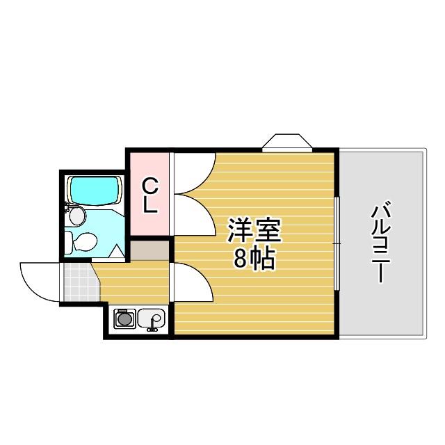 リバーサイド池(1K/1階)の間取り写真