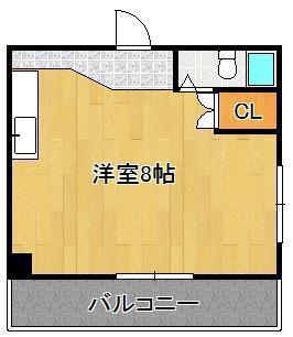イーグルビル(ワンルーム/3階)の間取り写真