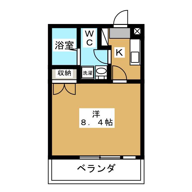 ROOM335(1K/3階)の間取り写真
