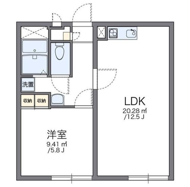 レオパレスソレイユNAKANO(1LDK/3階)の間取り写真
