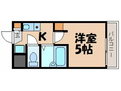 山根ビル柳が丘(1K/1階)の間取り写真