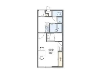 レオパレスフォレスト(1K/3階)の間取り写真