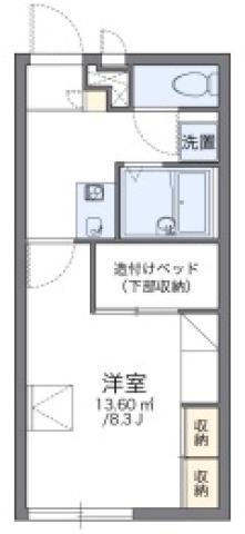 レオパレスユーカリ(1K/2階)の間取り写真