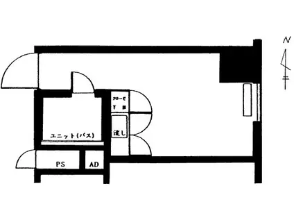 シャンボール札幌(ワンルーム/8階)の間取り写真