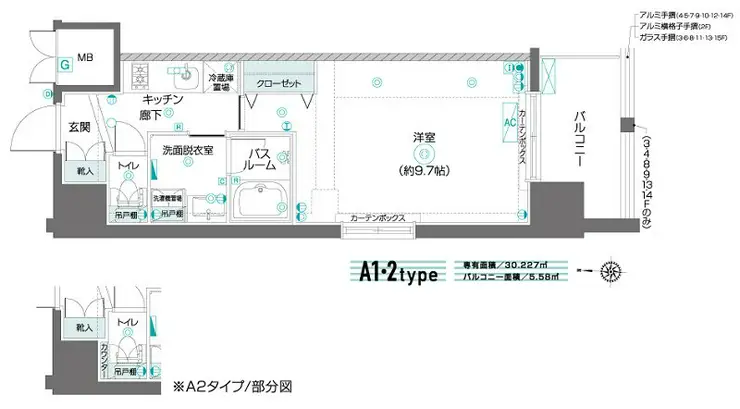 ZOOM東陽町 5階階 間取り