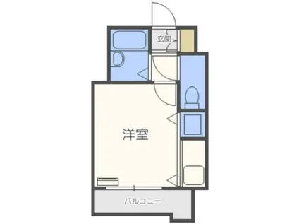 モアフィールド箱崎II(ワンルーム/11階)の間取り写真