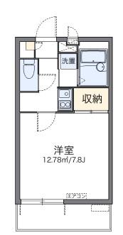 レオパレス曙(1K/2階)の間取り写真