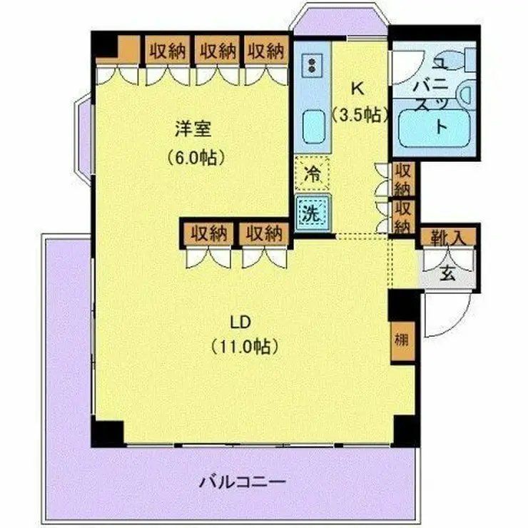 ISOフラット 2階階 間取り