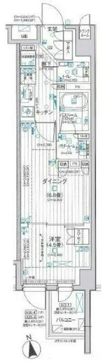パレステージ文京江戸川橋 2階階 間取り