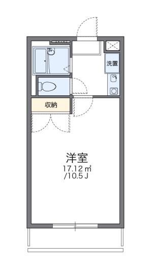 レオパレス神西(1K/3階)の間取り写真