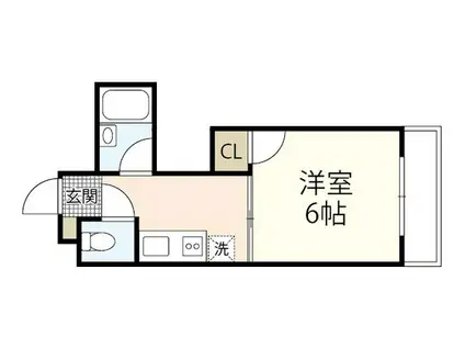 STビルNO.13(1K/2階)の間取り写真