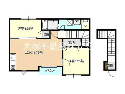 CAMMINOV(2LDK/2階)の間取り写真