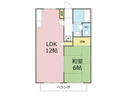 アーバニティテラス(1LDK/1階)の間取り写真
