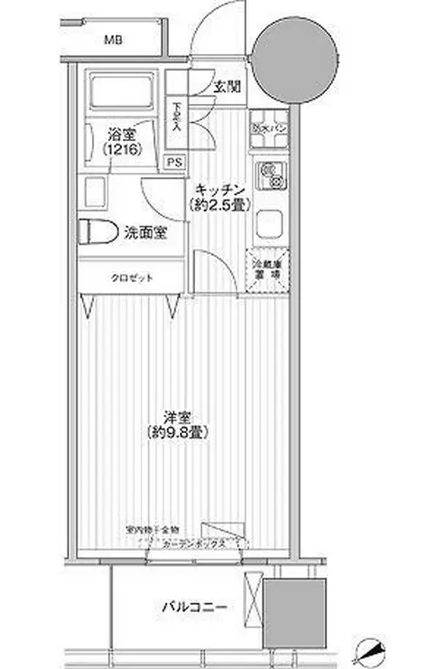 桜ヒルズ九段北 8階階 間取り
