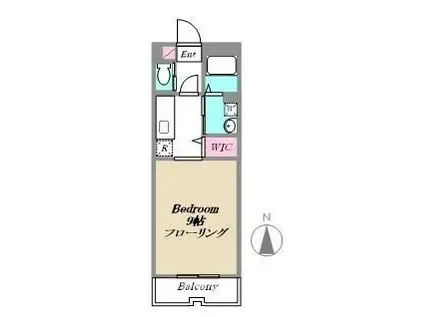 エルブセジュール(1K/1階)の間取り写真