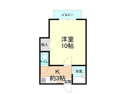 舞車ハイツ(1K/1階)の間取り写真