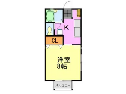 第2ロイヤル(1K/1階)の間取り写真