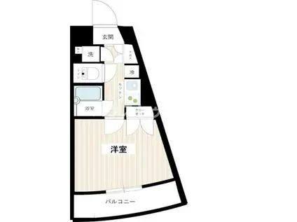 パレステュディオ大塚(1K/2階)の間取り写真