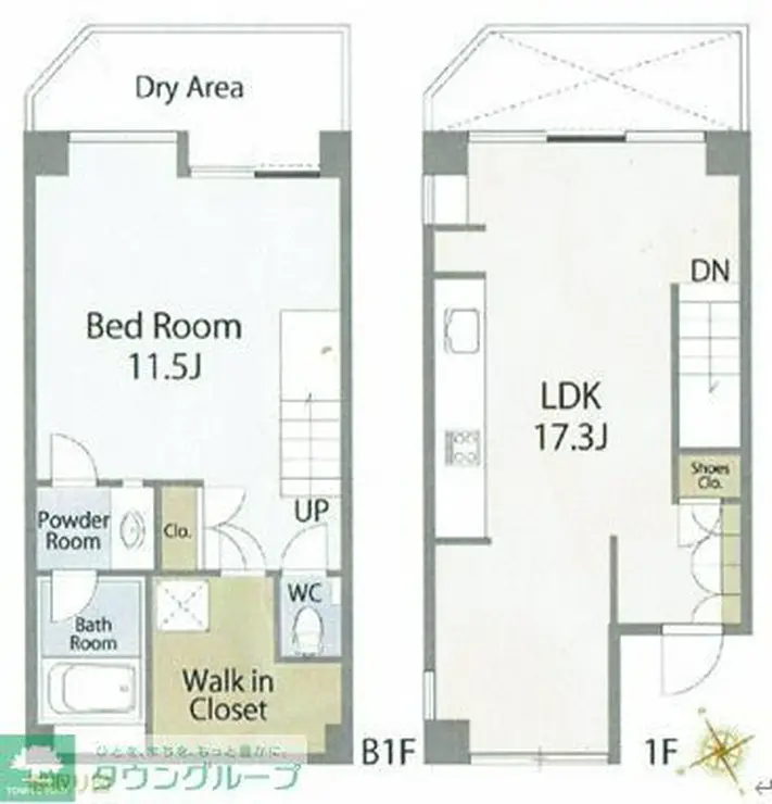 ヒルハイツ代官山 1階階 間取り