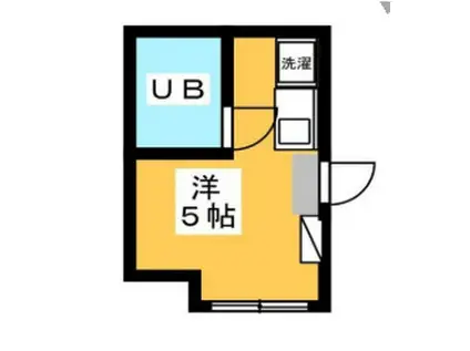 メゾン代田橋(ワンルーム/1階)の間取り写真