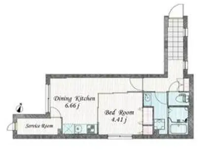ブランシェ練馬II(1SDK/2階)の間取り写真