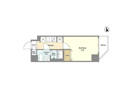 アルファコート西川口27(1K/4階)の間取り写真