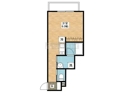 SIGNPOST弥生II(ワンルーム/2階)の間取り写真